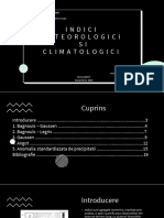 Calcule Si Masuratori in Meteorologie - Indici Meteorologici Si Climatologici