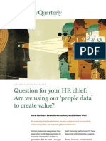 Question For Your HR Chief: Are We Using Our People Data' To Create Value?