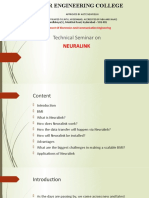 Technical Seminar On: Neuralink