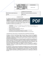 Modelo de Cotizacion Segun Gobernacion de Bolivar Sistema Contra Incedio