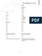 Unit 1 Exercise 1 Unit 2 Exercise 1: 4000 Essential English Words 1 - Answer Key