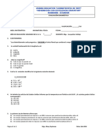 EVALUACION 2do BGU FISICA Diagnóstico