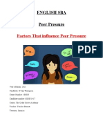 Factors That Influence Peer Pressure