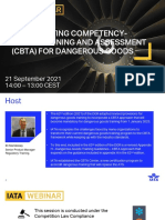 Implementing Competency-Based Training and Assessment (Cbta) For Dangerous Goods