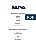 Manejo Disciplinario y Contextos Educativos - Tarea 1 Evelyn Cabreja