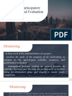 Lesson 9: Participatory Monitoring and Evaluation