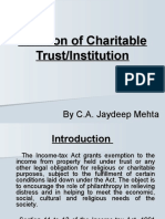 Taxation of Charitable Trust