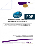 Validation of Methods of Analysis Application in Food Microbiology