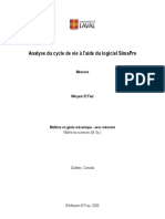 Analyse Du Cycle de Vie À L'Aide Du Logiciel Simapro: Mémoire