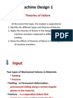 Machine Design 1: - Theories of Failure