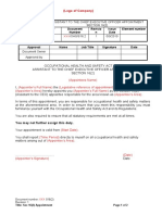 Section 16 (2) Appointment