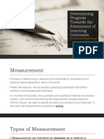 Chapter 2 - Determining Progress Towards The Attainment of Learning Outcomes