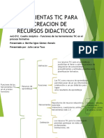 Cuadro Sinoptico Funciones de Las Herramientas TIC en El Proceso Formativo