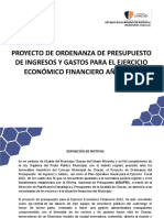 Ordenanza de Presupuesto de Ingresos y Gasrtos 2022