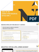Taller N°04 - Como Citar Según El Estilo APA