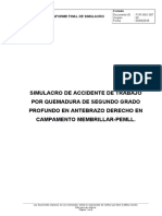 For SSO 307 00 - Informe Final Simulacro Quemadura