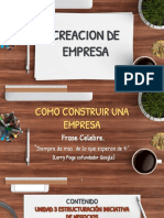 Creacion de Empresa Unidad 3