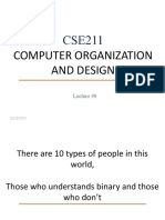 Lecture - 0 CSE - 211 (Computer Organisation and Design)