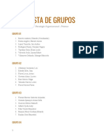 Lista de Grupos de Psicología Organizacional