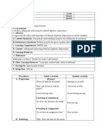 DLP of Addition and Subtraction of Rational Algebraic Expression