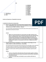 Case List 1 (Function and Importance of Negotiable Instruments)