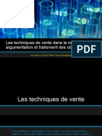 Techniques de Vente Et Traitement de L - Objection