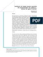 Modelagem e Simulação Do Regime Térmico-Operativo de Transformadores de Potência - Sistema de Apoio A Decisão