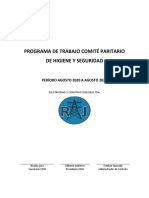 Programa de Trabajo CPHS - R&J