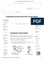 STRAPPING MACHINE ADJUSTABLE STRAP GUIDES - Millenium