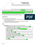 Module 2 Content and Contextual Analysis of Selected Primary Sources in Philippine History