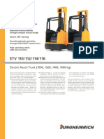 Electric Reach Truck (1000, 1200, 1400, 1600 KG)