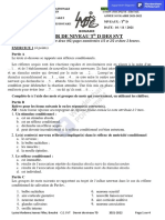 DEVOIR DE NIVEAU Tle D - LMJF - N°1 - 16 Novembre 2021