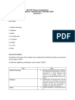 MLS 007 (Human Cytogenetics) Bs Medical Technology / Second Year Session # 1