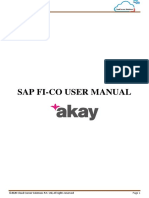 Sap Fi-Co User Manual: ©2020 Cloud Corner Solutions Pvt. LTD, All Rights Reserved