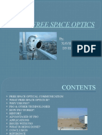 Free Space Optics: By, Xavier P. S. D3 Eee