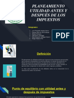 Planeamiento Utilidad Antes y Después de Los Impuestos