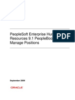 Peoplesoft Enterprise Human Resources 9.1 Peoplebook: Manage Positions