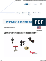 Common Valves Used in The Oil & Gas Industry