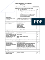 Professional Development Plan Worksheet