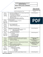 Sistem Pengurusan Kualiti: Jadual Pengajaran Terperinci