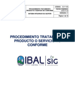 Procedimiento Tratamiento Servicio No Conforme