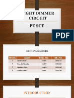 LIGHT DIMMER CIRCUIt