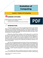 Unit 3 Evolution of Computing