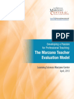 The Marzano Teacher Evaluation Model