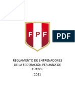 2021 Reglamento de Entrenadores FPF