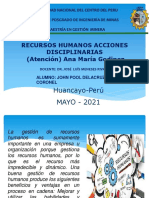 Recursos Humanos Acciones Disciplinarias