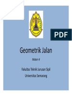 Geometrik Jalan (Materi 4 - Parameter Perencanaan Geometrik Jalan)