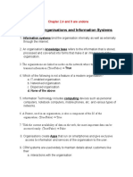 Organisations and Information Systems