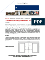 Automatic Sliding Doors and Screens