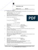 Fiitjee: Subject: Chemistry Ores Metallury